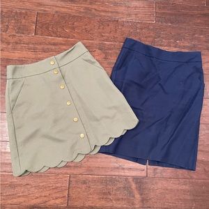 LOT. j crew skirts size 2